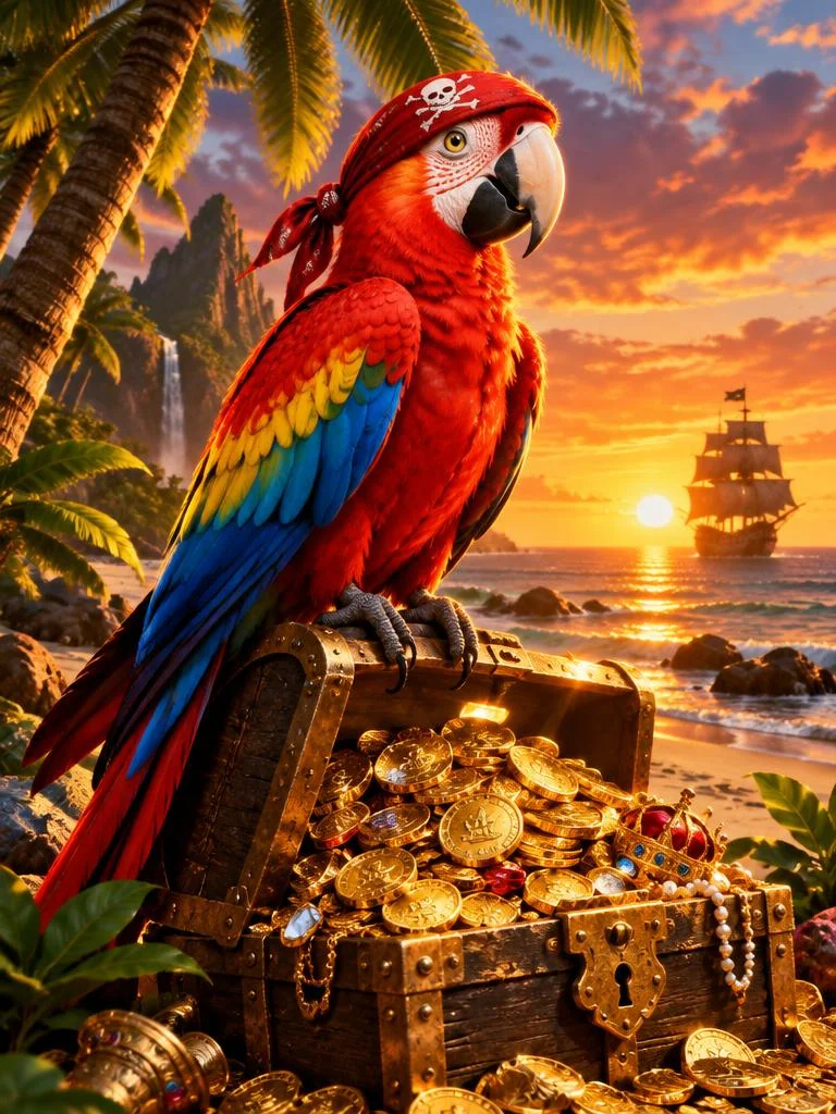PARROT GOLD ISLAND